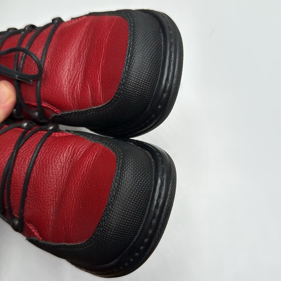 Dansko Women’s Red Pebbled Leather Lace Up Oxford Shoes Morocco S-311 Sz 38 EU - Picture 3 of 10